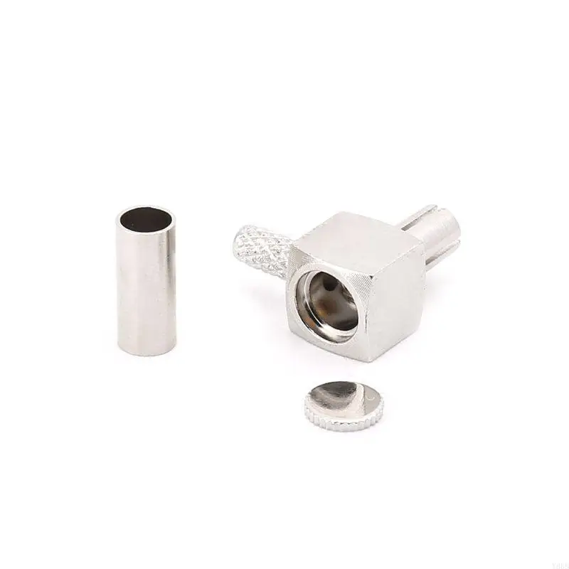 Y88B TS9 Штекер RF Разъем Прямоугольный обжимной коаксиальный адаптер 90 градусов для RG174