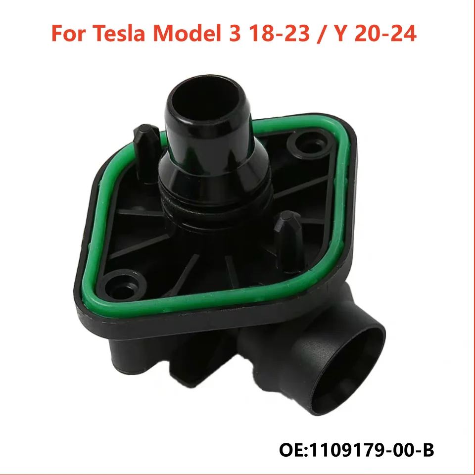 Car Cooling System Water Pipe Hexagonal Joint OEM 110917900B 1109179-00-B For Tesla Model 3 18-23 Model Y 20-24 Replacement Fit