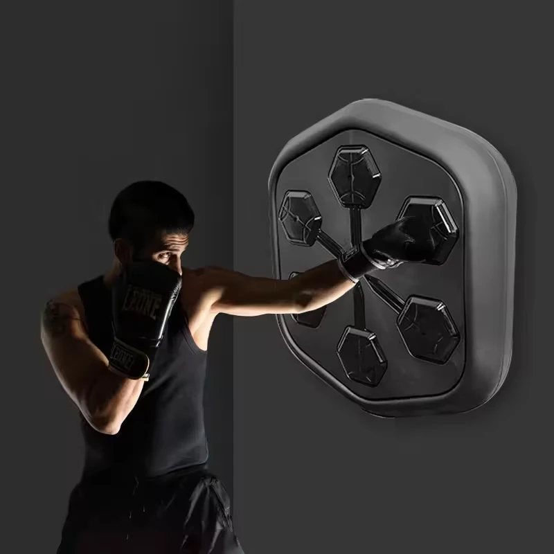 Oem Wholesale Music Boxing Wall Mounted Target Pad Light Up Home Boxing Trainer Smart Music Boxing Training Machine