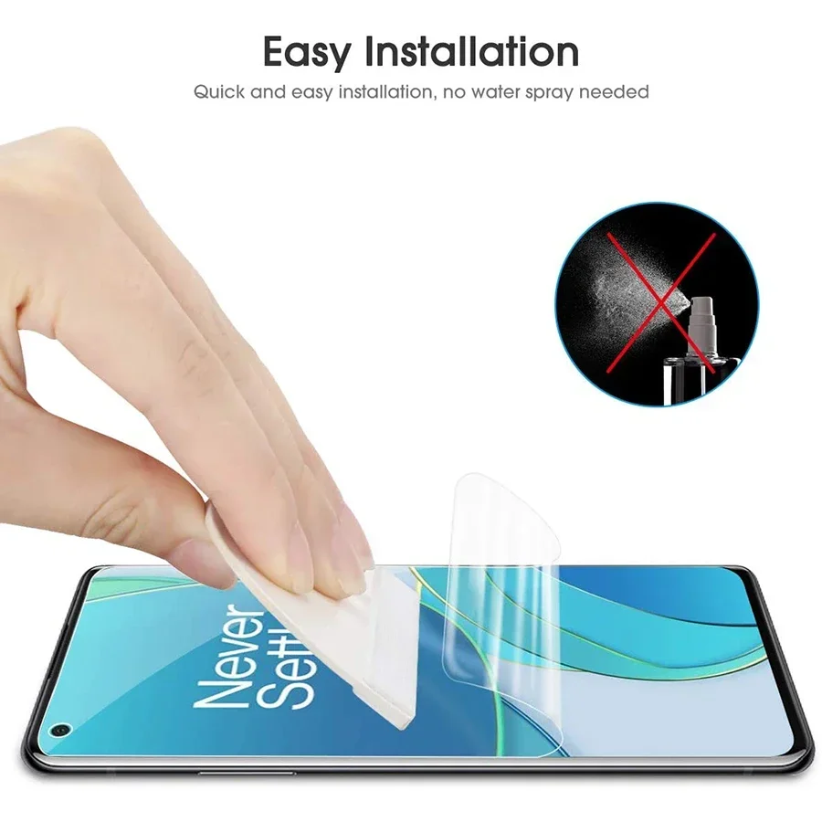 3PCS Matte Hydrogel Film For Oneplus 11R 10 9 8 Pro 7T 7 TPU Screen Protector For Oneplus Nord N100 N20 9RT 10R Ace Racing 5G