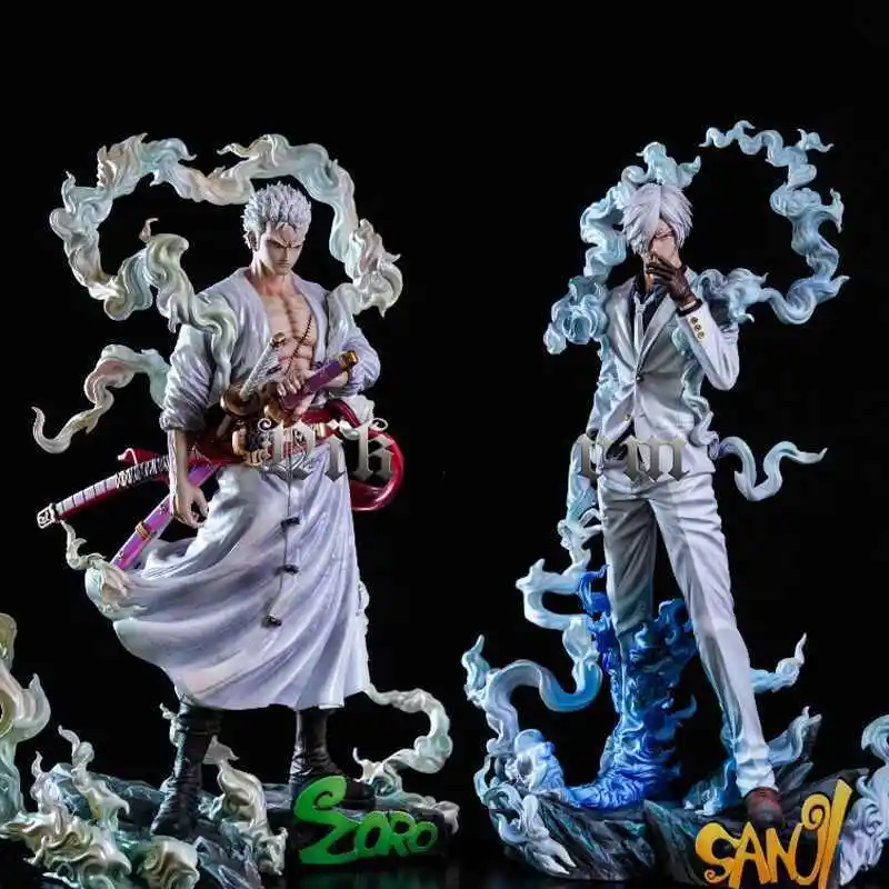 

One Piece Roronoa Zoro Vinsmoke Sanji Nika Form Action Figures Gk Statue Toy Collectible Model Pvc Ornament Gift For Anime Fans