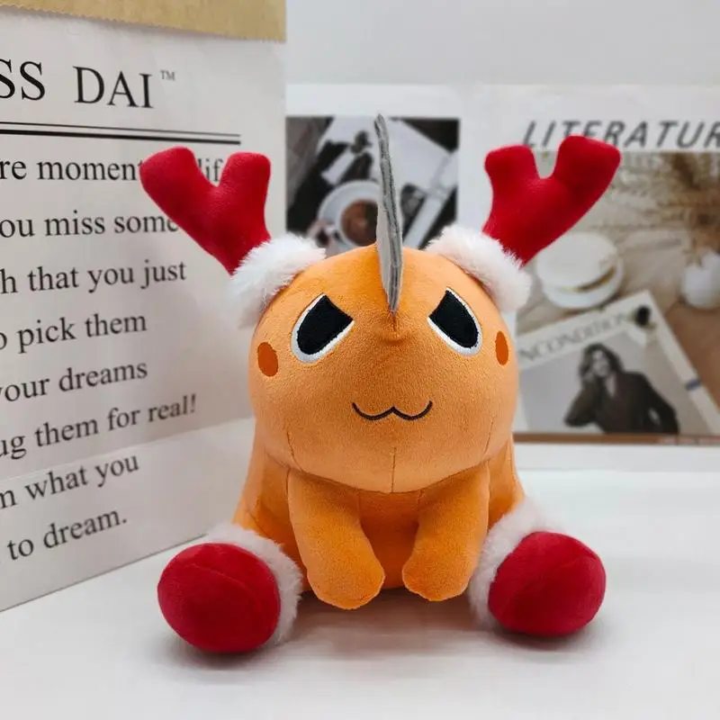 Anime Plush Doll Cute And Soft Orange Dog Cosplay Cartoon Accessories Funny Plush Stuffed Toy Backpack Keychain Pendants