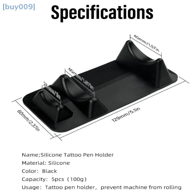 【buy009】Máquina de tatuagem, quadro de caneta, material de silicone, suporte para máquina de tatuagem, maquiagem permanente, suporte de exibição