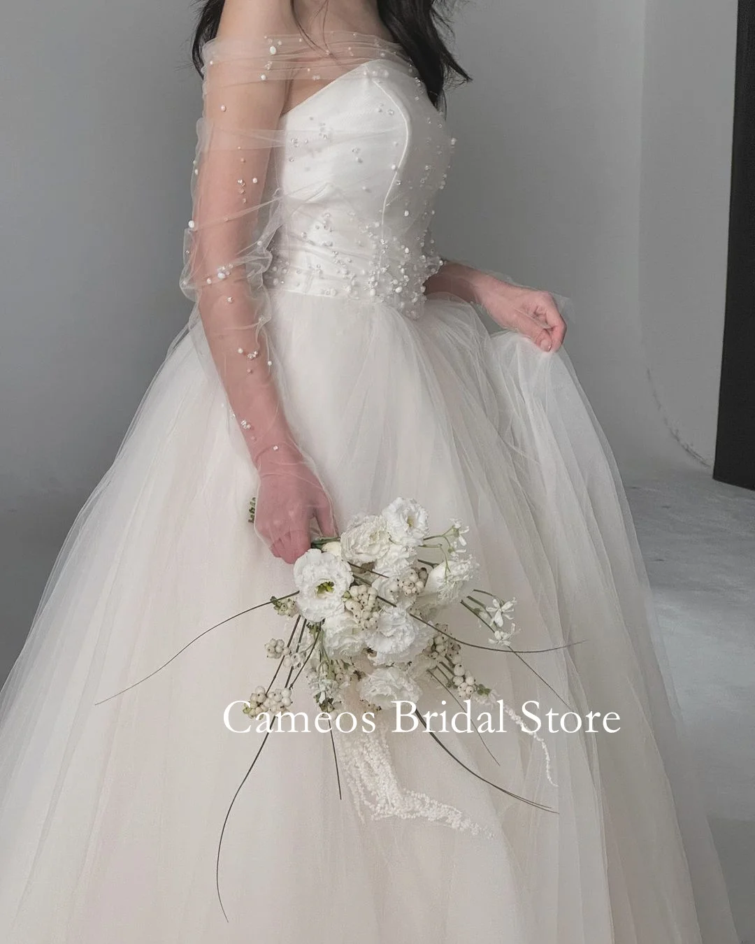 Colavis Asta Korean Wedding Dress   Corset Pearls  Bride Dress 웨딩드레스 Photoshoot Wedding Gown Bridal Customized