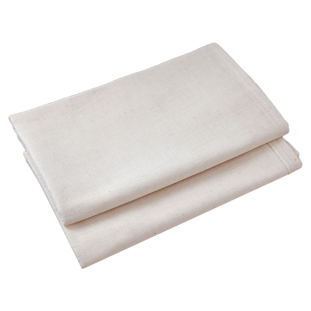 

2 Pcs Filter Cloth Cheesecloth for Strainer Cotton Fabric Soy Milk Fine Reusable