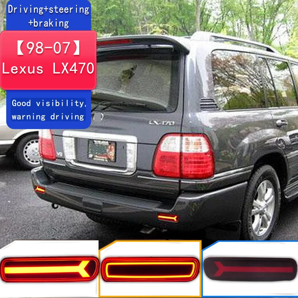 

Фонари заднего бампера для Lexus LX470 1998 1999 2000-2007 Авто светодиодный стоп-сигнал для автомобилей Противотуманные фары Lada Vesta Отражатели Стоп-сигнал