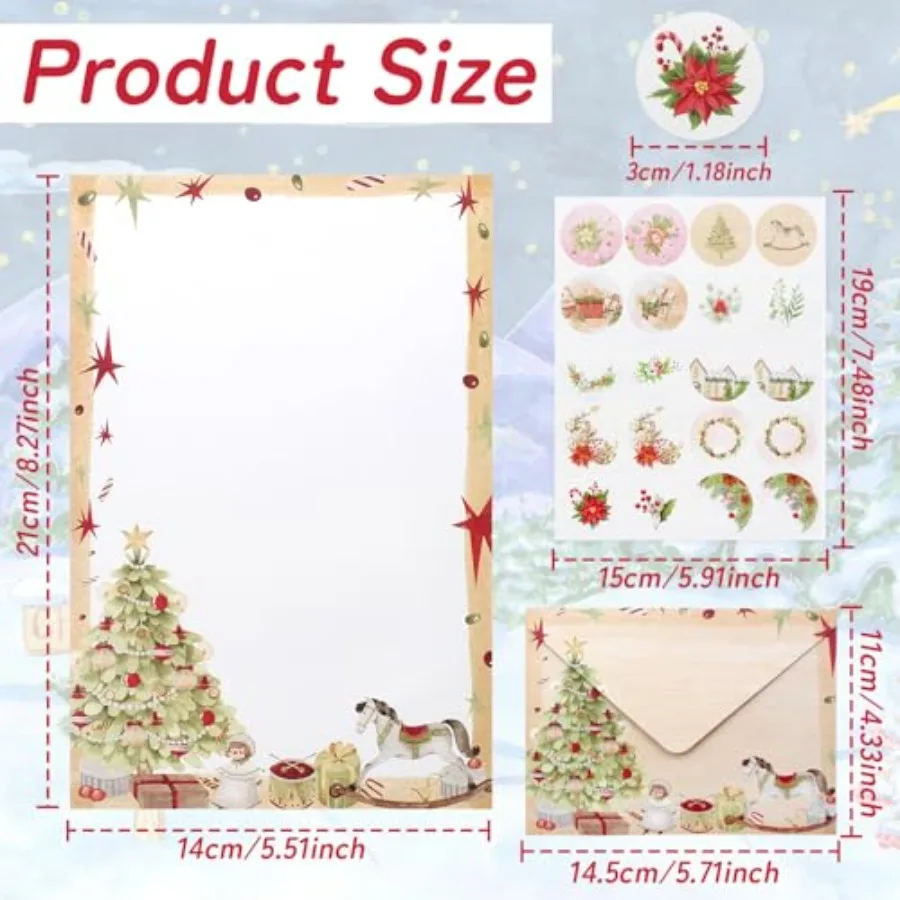 160 Pcs Stationery Paper Set Including 50 Matching Envelopes 50 One Sided Stationery Writing Papers 60 Round Dot Sticker for Sc