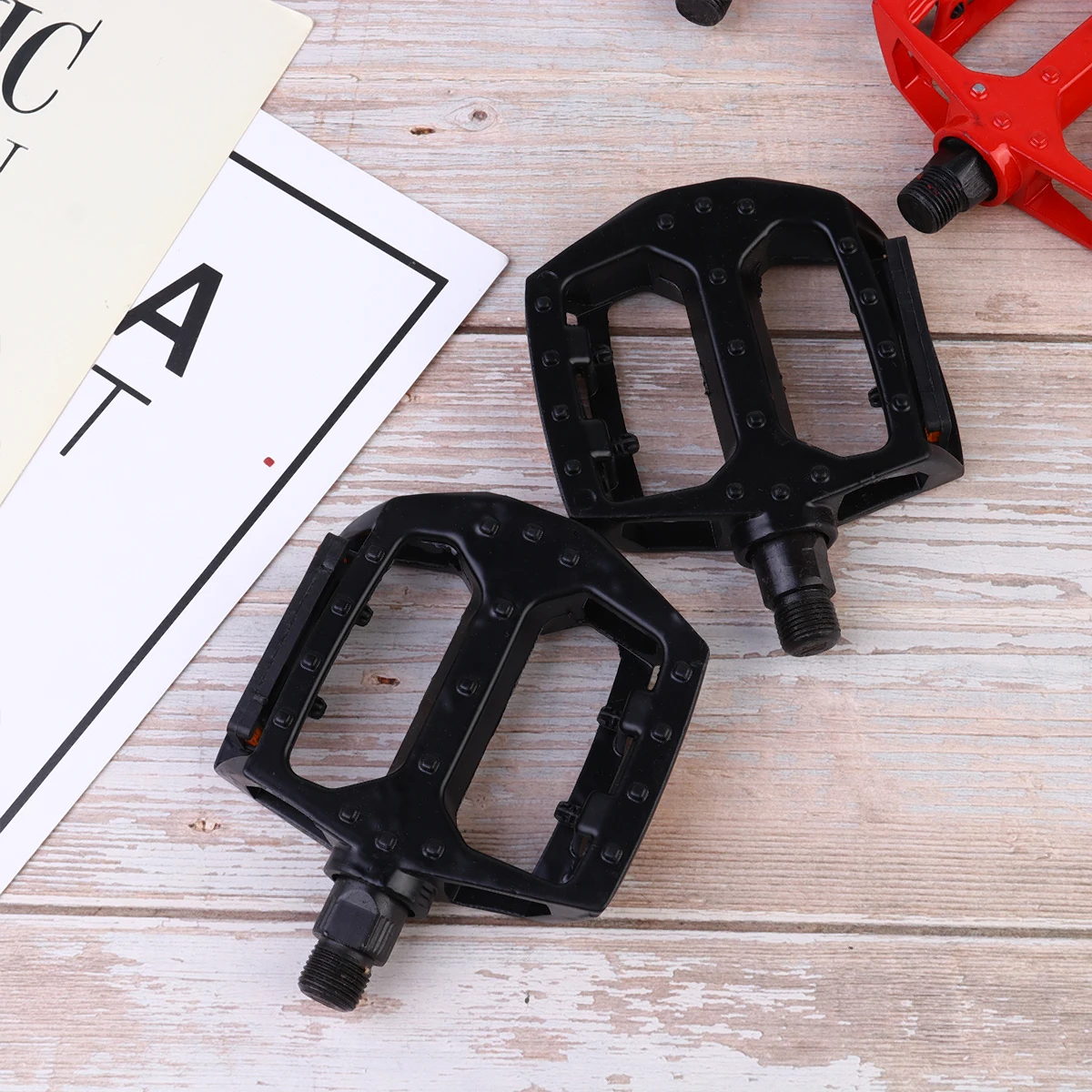 

Bike Bicycle Pedal Cycling Pedals Road Platform Accessories Black Flat Replacement Child