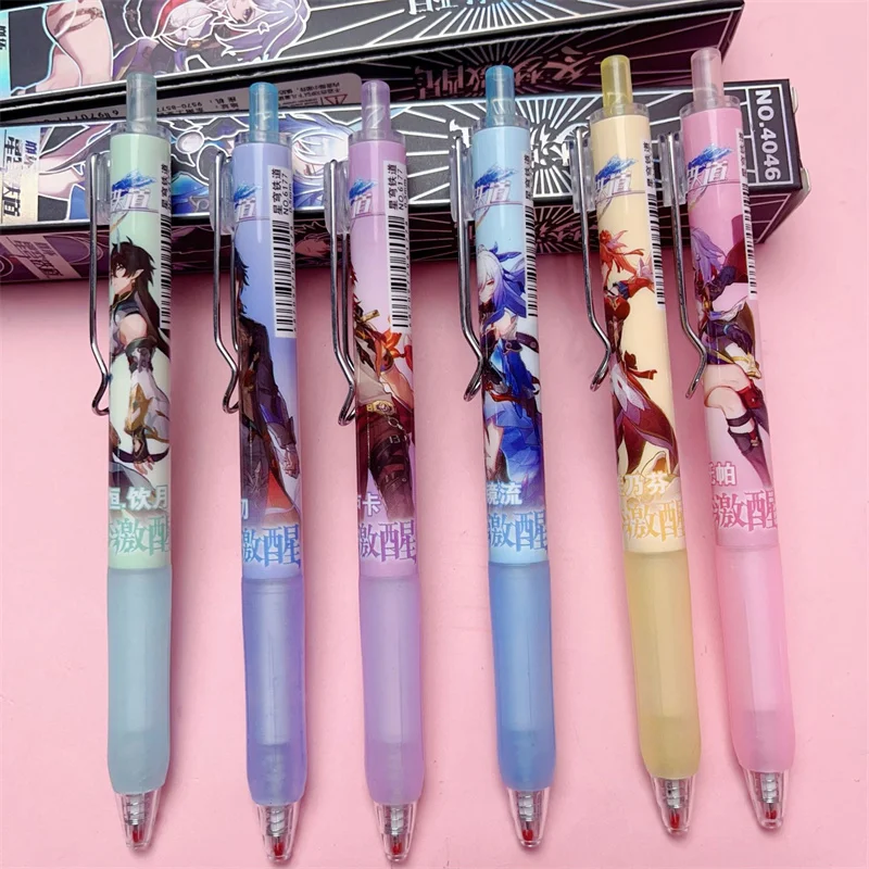 Imagem -03 - Creative Honkai: Star Rail Gel Pen Canetas Assinatura Presente Bonito Papelaria Escola Escrita Suprimentos 0.5 mm 24pc Lote