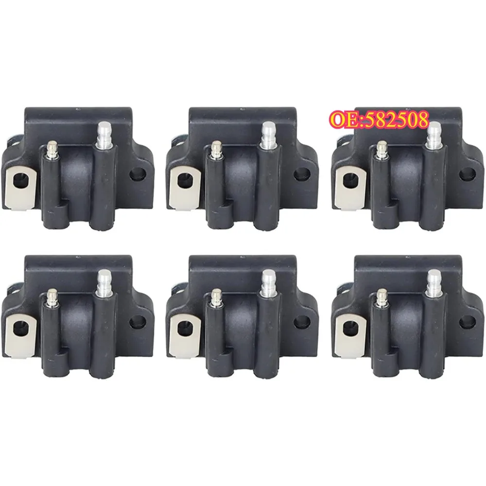 

High quality new for 582508 18-5179 183-2508 6PCS Ignition Coils for Johnson Evinrude Outboard Engine