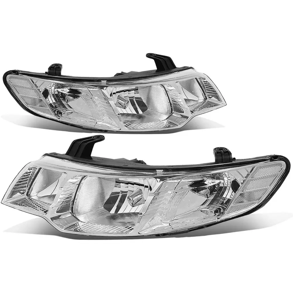 

Headlights Assembly Compatible with 2010-2013 Forte/Forte Koup, Driver and Passenger Side Projector Headlamps Replacement, Chrom