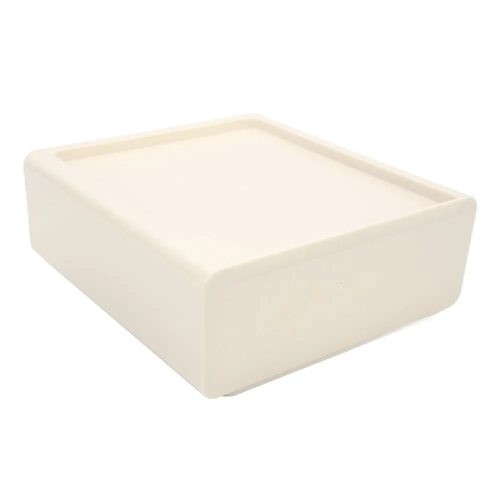 Large Capacity Drawer Storage Box Transparent Material 1 Layer Design Desk Organizer Multipurpose Cream Color Drawer Organizer