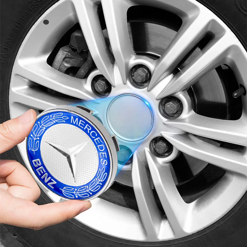 56/60mm Car Wheel Center Hub Caps Sticker Emblem Accessories For Mercedes Benz A B C R G Class AMG W211 W204 W210 W251 CLA GLA