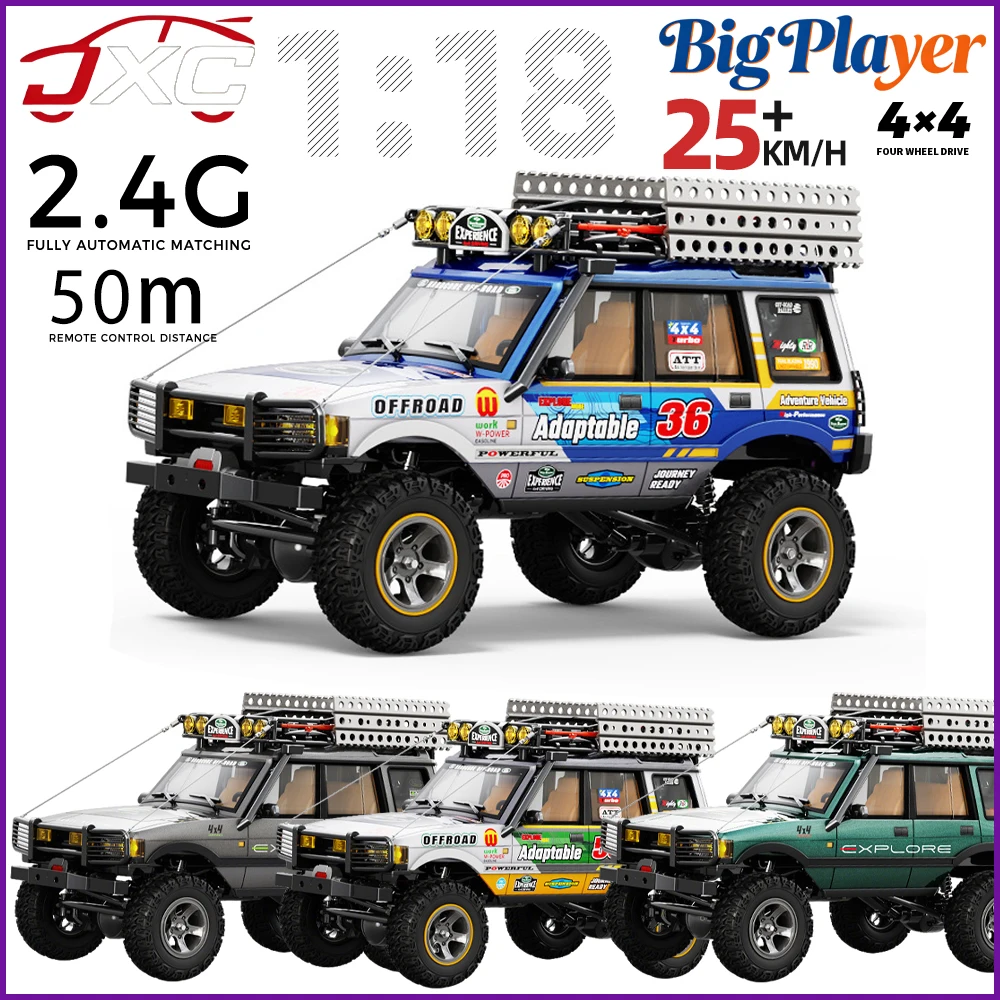 

Новая радиоуправляемая машина JXC LR1801 1:18, 4WD, 2.4G, с полным пропорциональным управлением, имитация внедорожника, игрушка-подарок для мальчиков