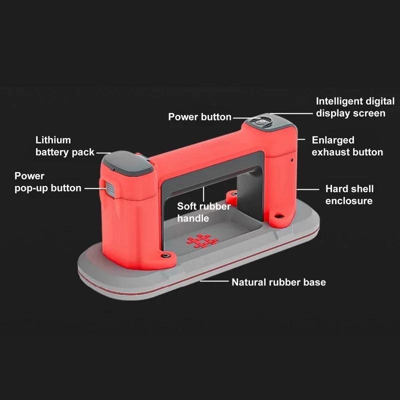 كوب شفاط المكنسة الكهربائية الصغيرة قدرة تحمل رافع مكنسة كهربائية شديدة التحمل لبلاط الجرانيت والزجاج اليدوي قوي 120 كجم