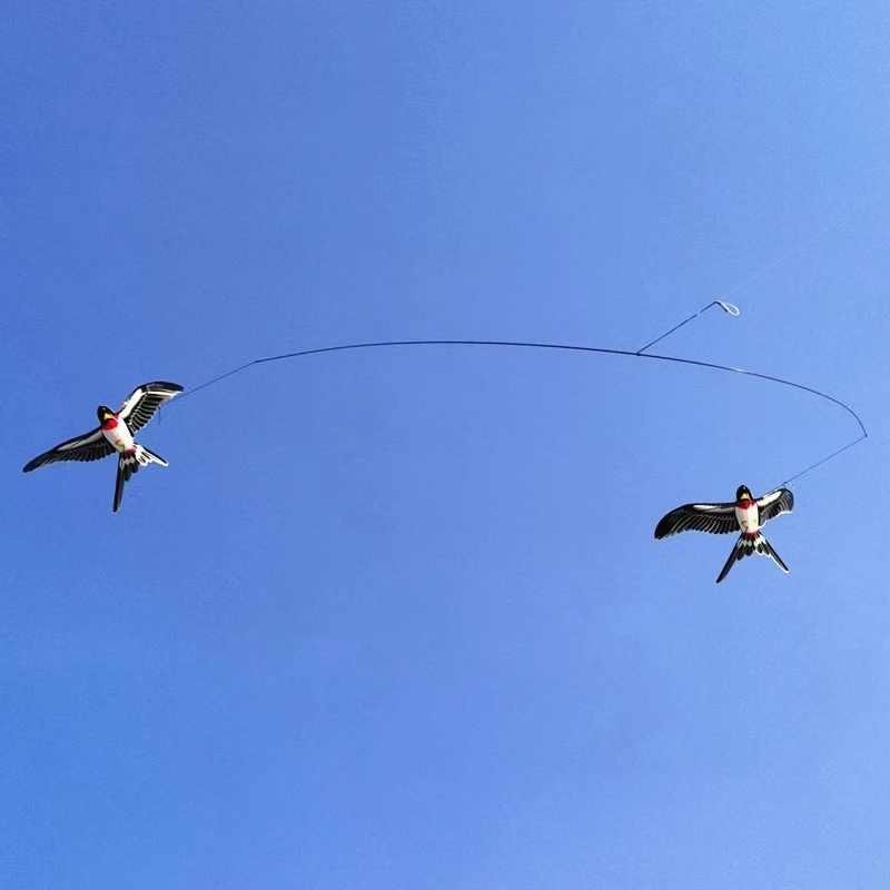 Gratis Verzending Paal Zwaluw Kite Mini Kites Vliegen Voor Volwassenen Vlieger Lijn Hengel Dynamische Vleugels 3d Kite Pocket Kite Kite Voor Kinderen