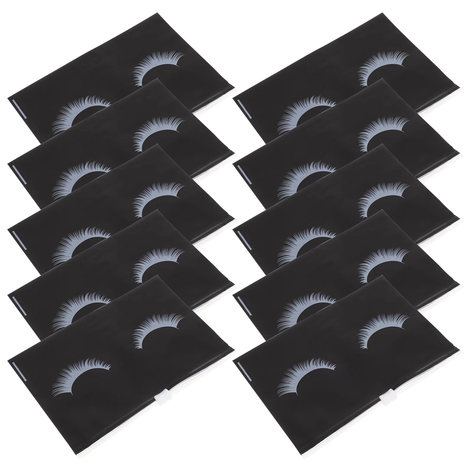 

50 Pcs Cosmetics Bags Made of Durable EVA Material for Travel Toiletry Lightweight Portable Black ganizer Storage