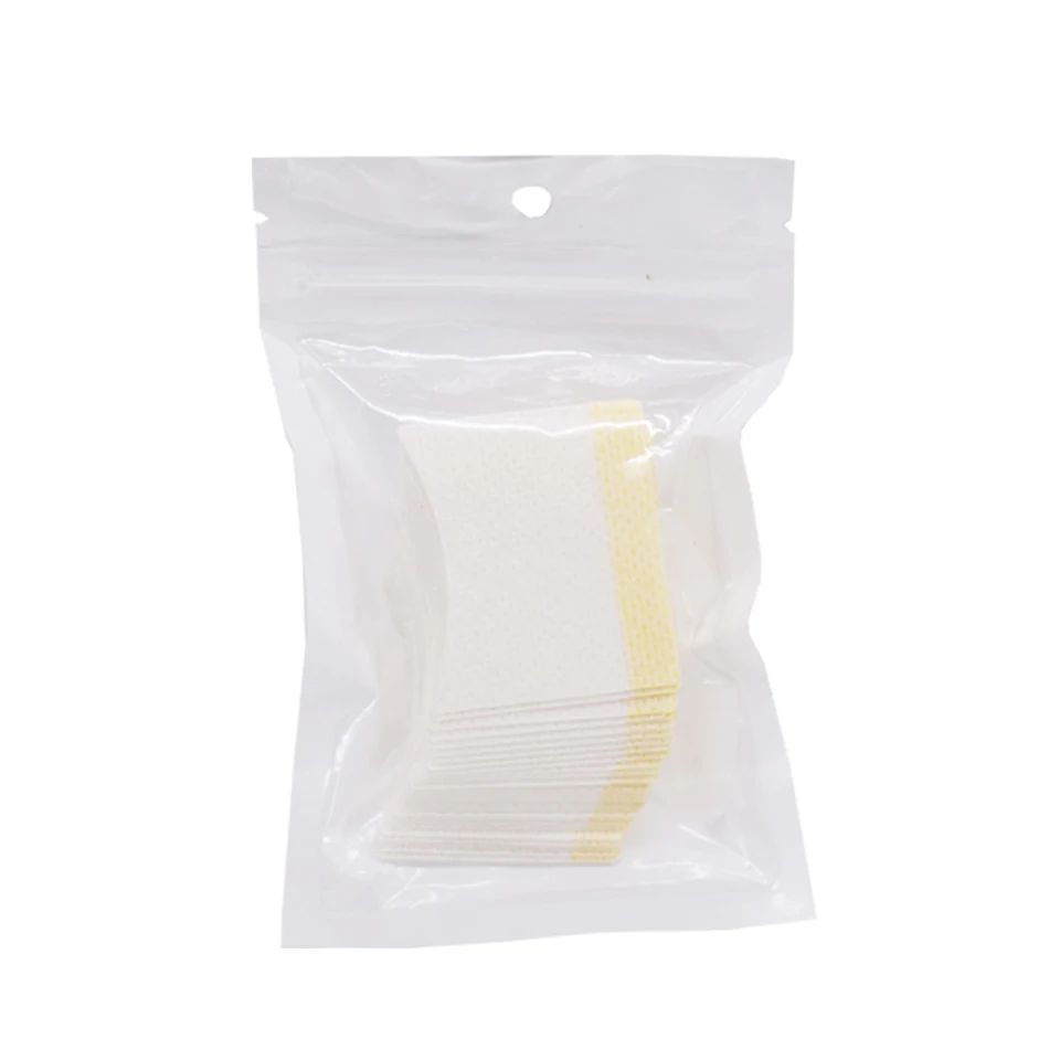 แผ่นสำลีเช็ดทำความสะอาดขนตา 40 ชิ้น/แพ็ค สำหรับต่อขนตา ลอกกาวติดเล็บ และทำความสะอาด