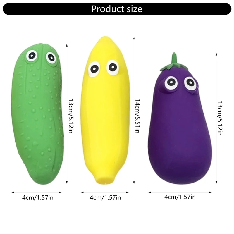 Đồ chơi cảm giác có thể đúc khuôn Veg Đồ chơi giảm căng thẳng Đồ chơi ép dưa chuột 15UB