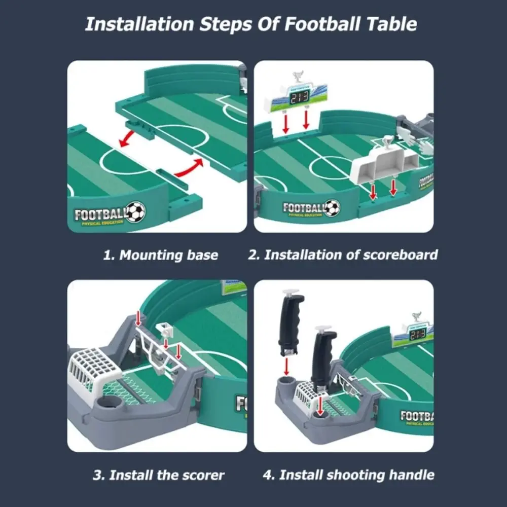 Tipo di espulsione Calcio da tavolo Gioco da tavolo Puzzle educativo competitivo Giocattoli da calcio da tavolo 2 palline Punteggio