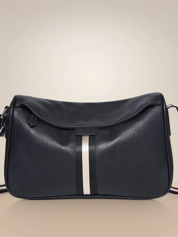 

Top Layer Soft Cowhide Men's Casual Crossbody Bag Large Capaci Outdoor Portable Busin Bag Vintage Sle Single oulder Bag