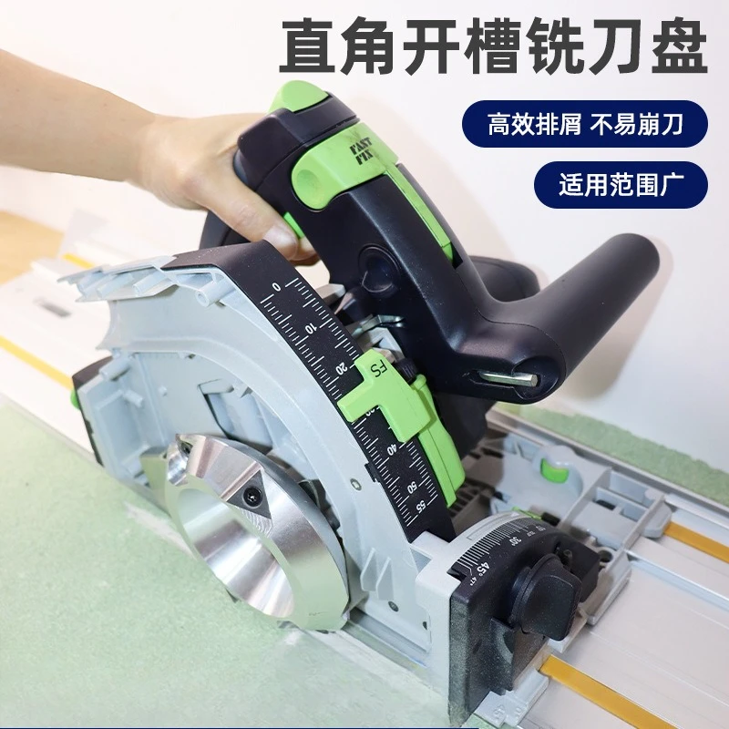 Milling Cutter Disc Side Milling Grooving 90 Degree Groove Cutter Head for Gypsum Board Woodworking Cutting Tool Accessory