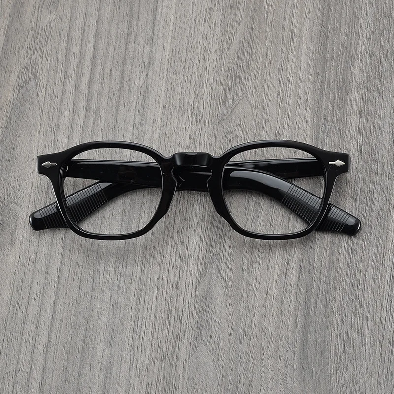 Korean Stars same style Japanese handmade acetate glasses frame men's retro big face eyewear myopia glasses black eyeglasses