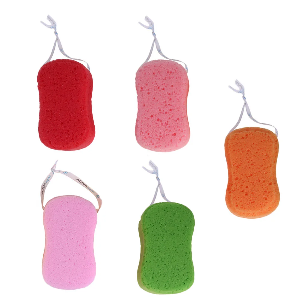 5 Pcs Deep Cleaning Bath Sponge Scrubber Baby Algae Eponge Douche Practical Shower