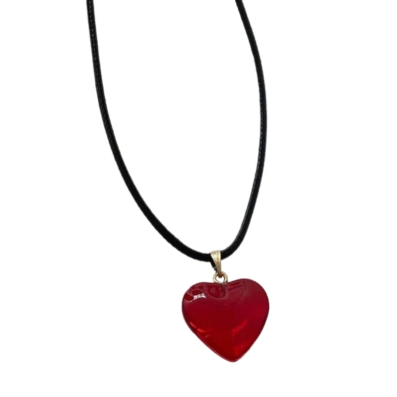 Heart Pendant Necklaces Small Heart Necklaces Choker Pendant Necklaces Crystal Heart Necklace for Women Men Jewelry Gift