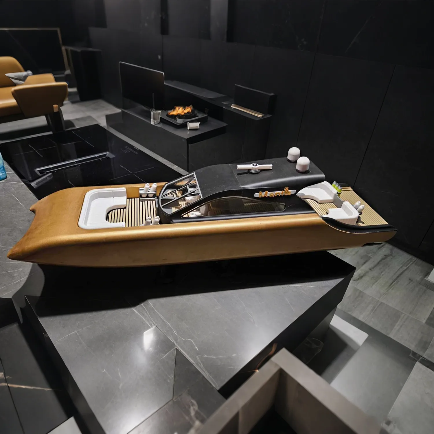 

Радиоуправляемый катер RC Ships 80 см «Мантисса» MJET35, модель на радиоуправлении, высокодетализированная, 3D-печатная, конструктор, игрушка-корабль