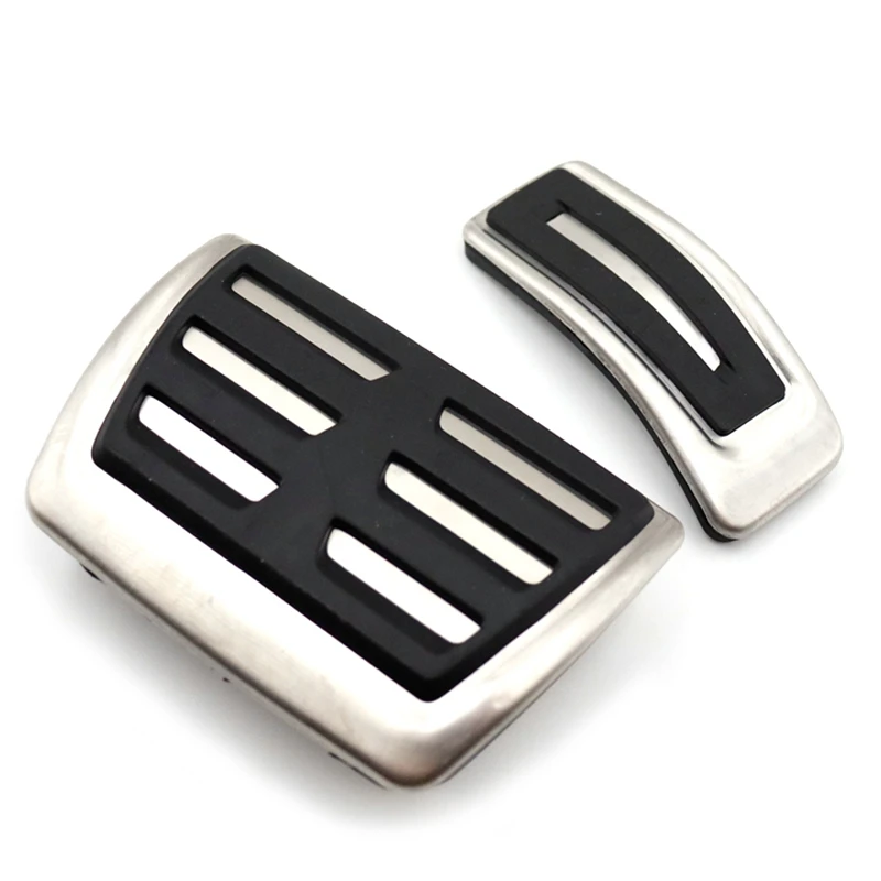 Car Fuel Brake Foot Rest AT Pedals Plate Accelerator Brake Pedal Pads Stickers For- A6 C8 Type 4K Ab 2019 2020