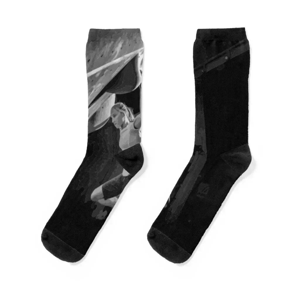 

Janja Garnbret Painting Socks Non-slip basketball Men's Mens Socks Women's