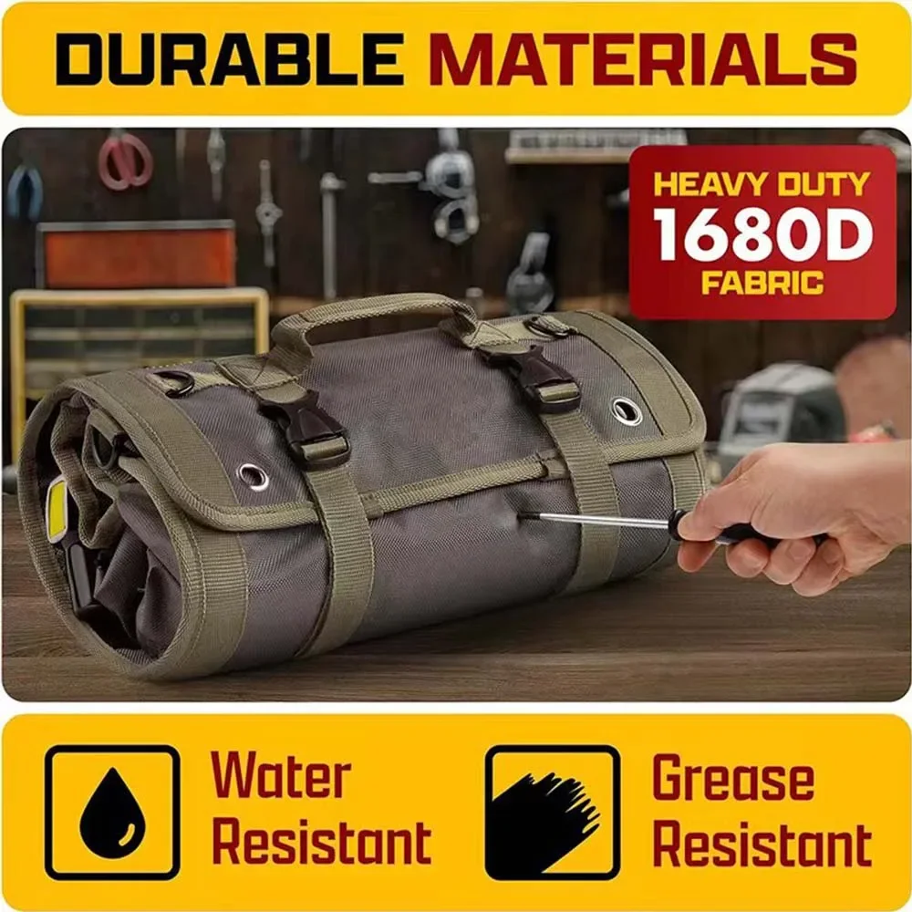 Imagem -03 - Multi-purpose Ferramenta Bolsa Hardware Ferramenta Malote Roll up Pequeno Portátil Multi Bolso Alta Qualidade Profissional