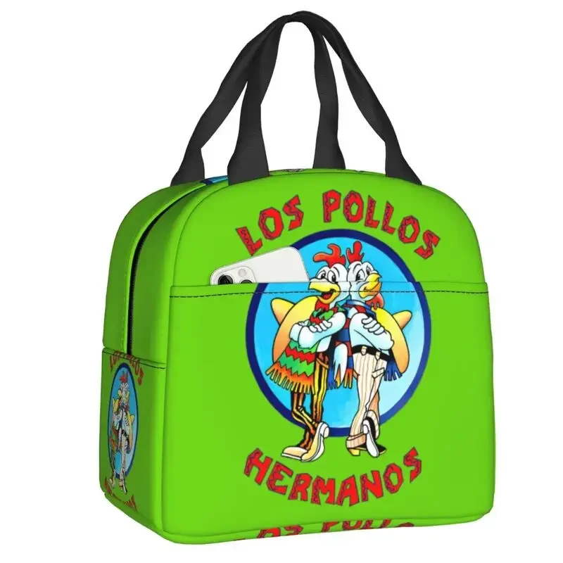 Breaking Bad Lunch Bag Los Pollos Hermanos Cooler Thermal Insulated Bento Box For Women Kids School Beach Camping Food Tote Bags