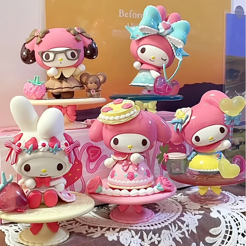 

Hot Melody Afternoon Tea Series Blind Box Desktop Ornament Mysterious Box Cute Cartoon Handmade Girl Heart Doll Collection Ornam