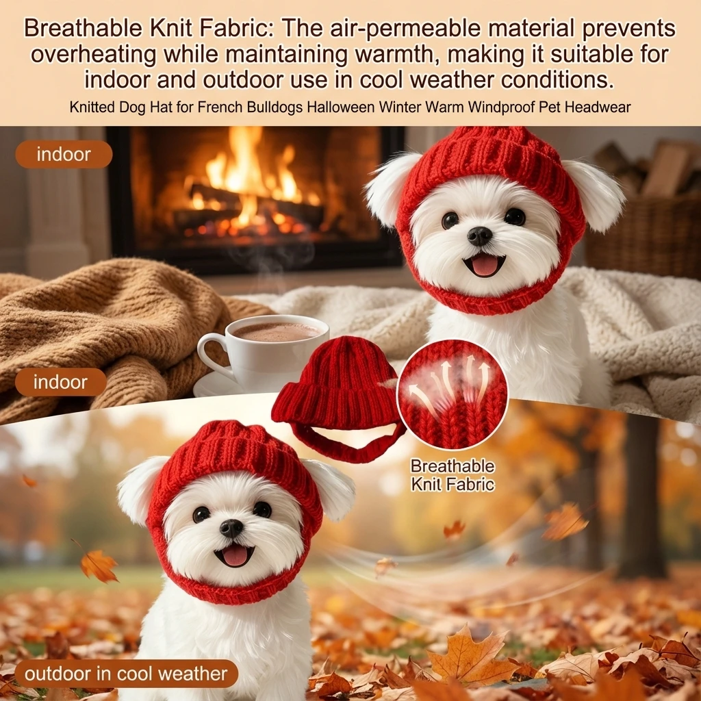 Topi Beanie Anjing Gaya Baru M - Knit Beanie Hat Warm ulasan dan harga