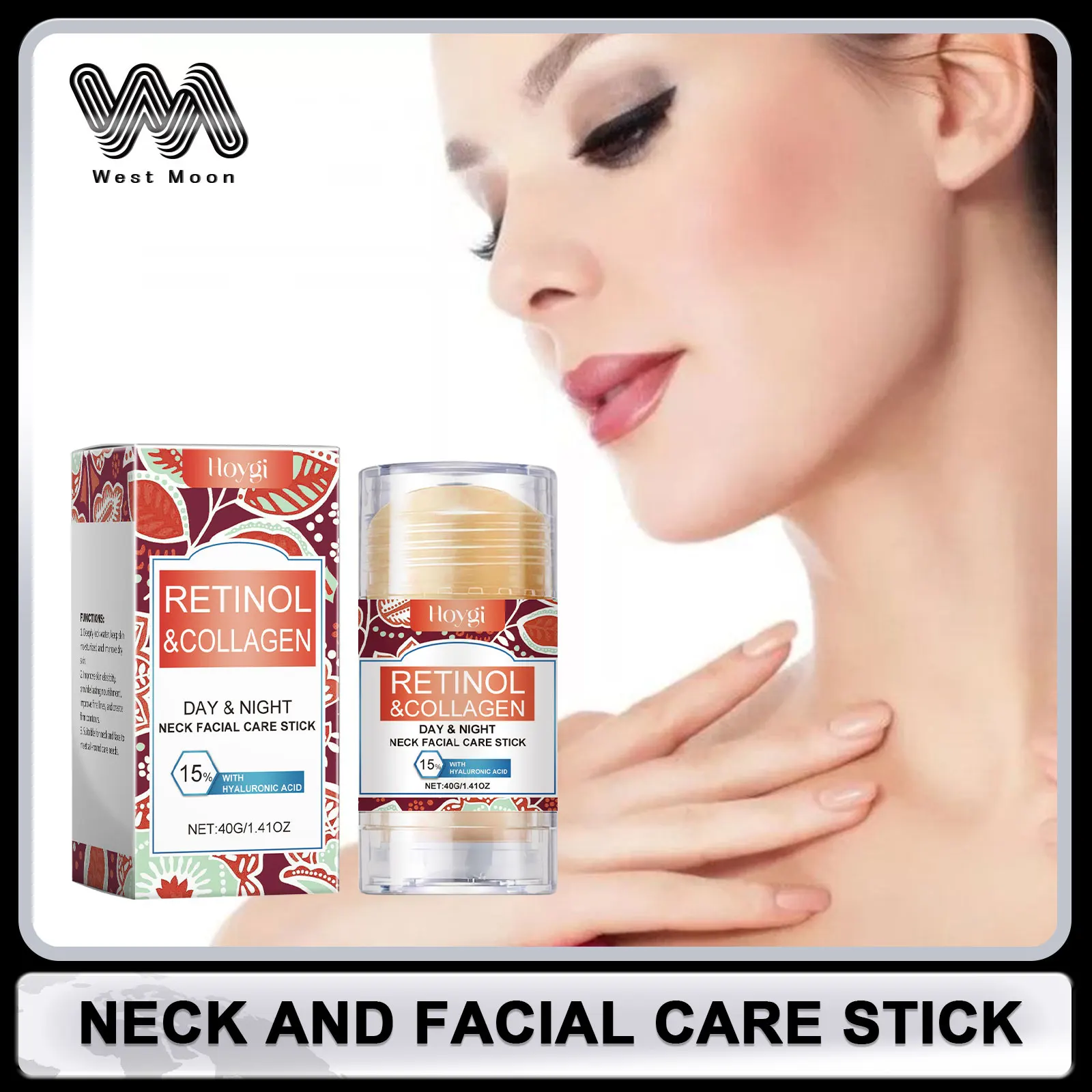 Neck Firming Cream Anti Wrinkle Reduce Fine Lines Remover Lifting Face Cream Stick Tightening Nourishing Neick Skin Care Product