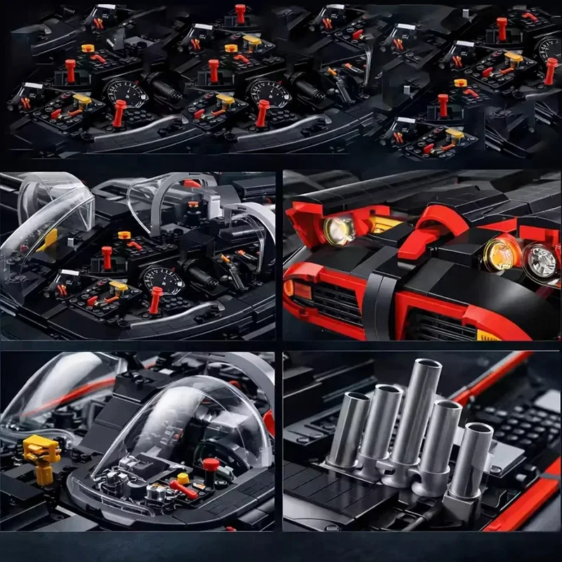 2026 New 1822pcs Classic TV Heroes Series Super Bat Batmobile Supercar Model Building Block Toy Ornament Birthday Gifts