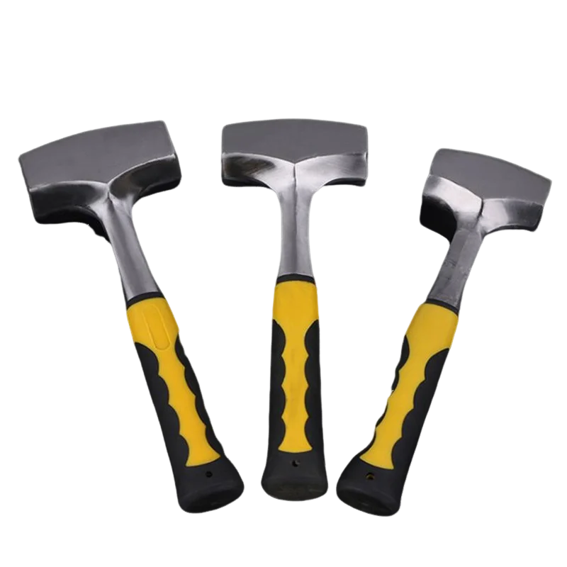 Siamese Heavy Duty Masonry Hammer Large Square Head Solid Octagonal Hammer Professional Stone BreakerMulti-tool Hand Tools