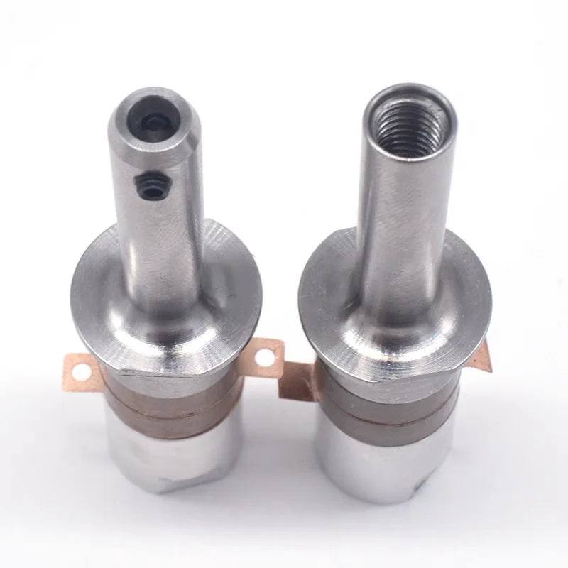 1pcs ไทเทเนียมอัลตราโซนิกมีด transducer อัลตราโซนิกตัดมีด transducer 40KHZ การสั่นสะเทือนตัด transducer sensor
