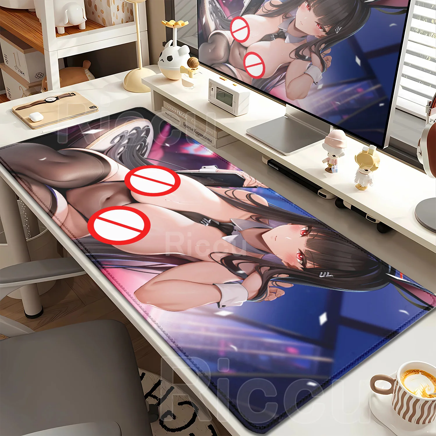 الأزرق الأرشيف Tsukatsuki ريو أنيمي هنتاي جير الحمار الكبير R18 ماوس الوسادة ألعاب مكتب حصيرة الألعاب المحمول ألعاب مكتب لوحات المفاتيح لوحة الماوس #2