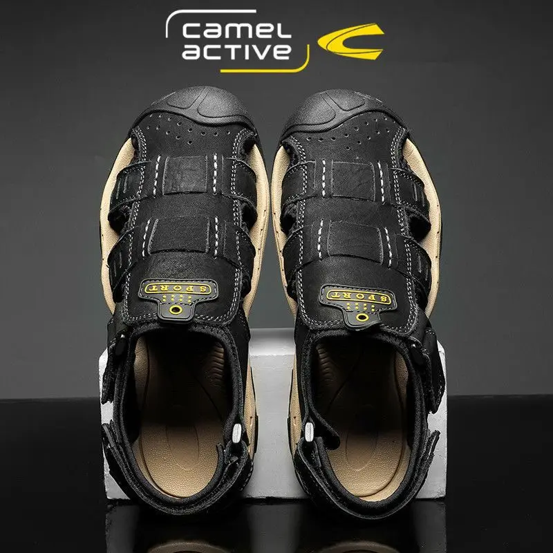 Camel Active Hot Sale New Fashion Summer Leisure Beach Men Shoes High Quality Leather Sandals The Big Yards Men\'s Sandals LT2188