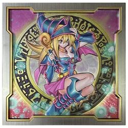 130*130mm Yu-Gi-Oh! Relief Metal Card Dark Magician Girl Diy Self Made Game Anime Collection Card Gift Toys