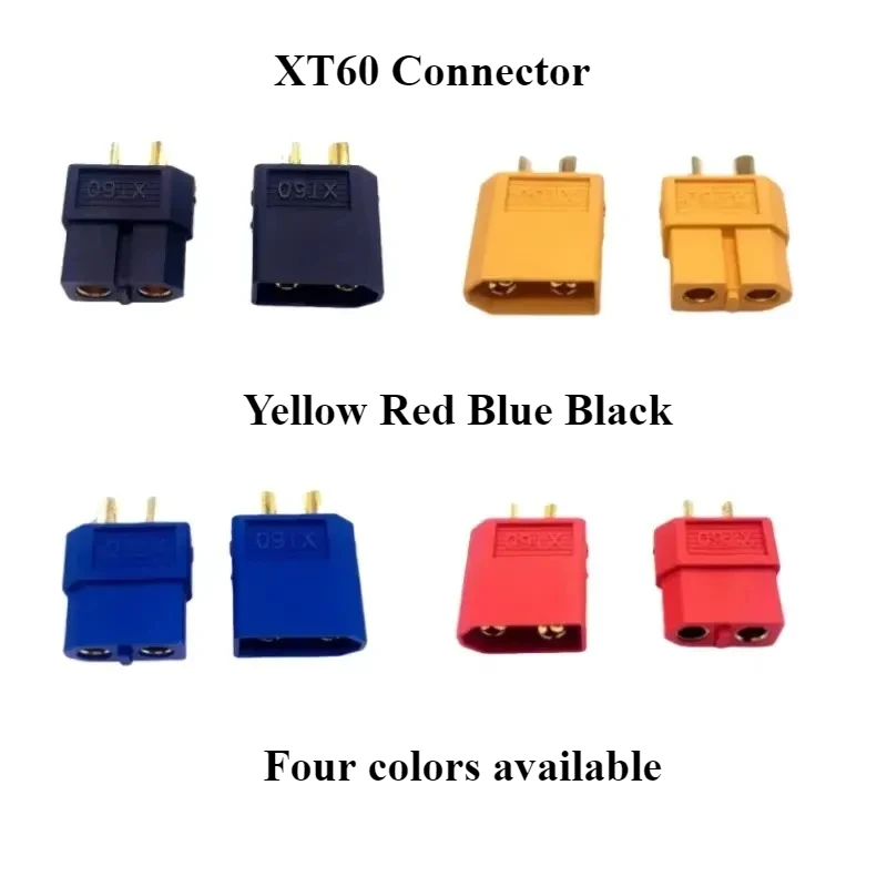 5Pairs/10pcs XT60 Male Female Connector Plug Yellow Red Blue Black For RC Lipo Battery Drone Airplane Car Accessories Parts