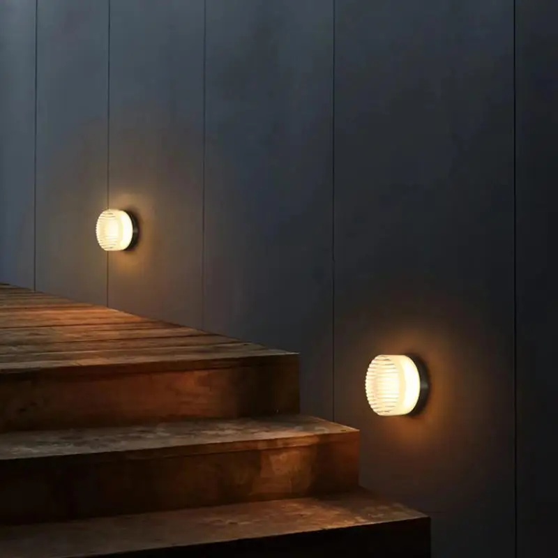 

Modern Indoor Atmosphere Light Round Wall Light Villa Stair Light Bedside Light Parlor Aisle Corridor Ceiling Entrance Wall Lamp