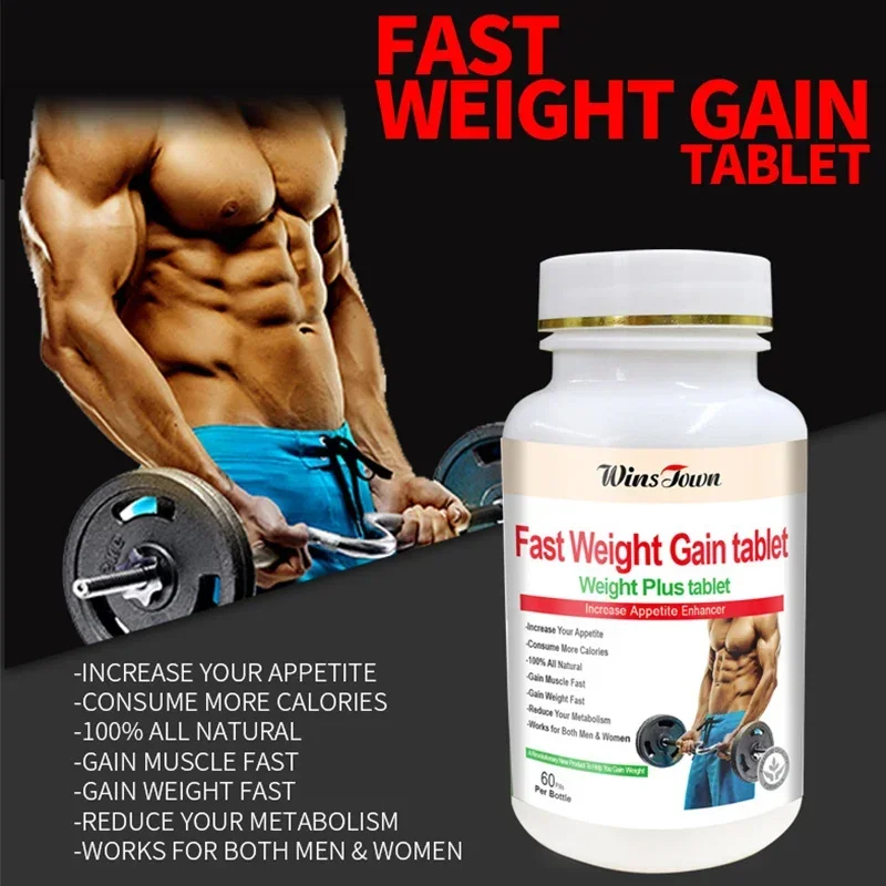 

1 Bottle Fast Weight Fast Weight Gain clean up intestinal fat tablet Promote fat metabolism fat decomposition Health Food