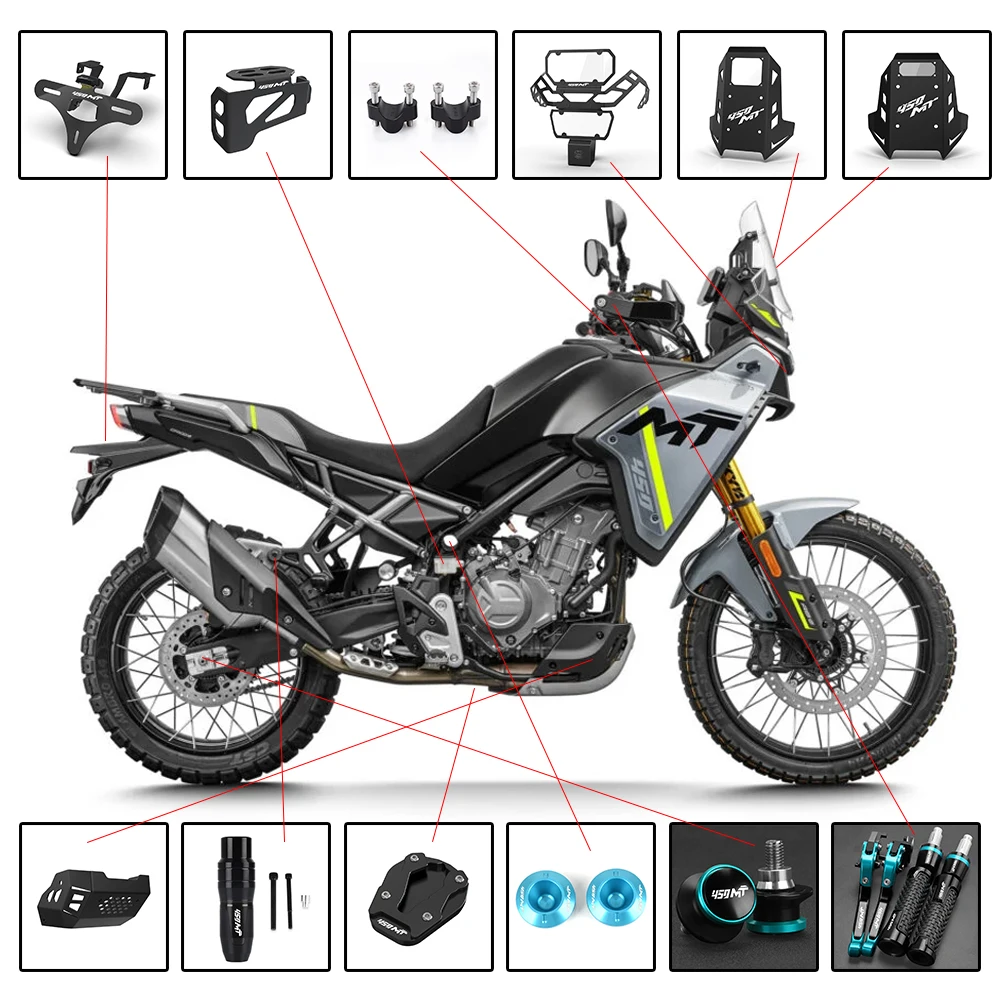 

Motorcycle Accessories Headlight Grill Protector Cover For CFMOTO CF MOTO 450MT 450 MT 450 MT450 2024 2025 Heightened Windshield