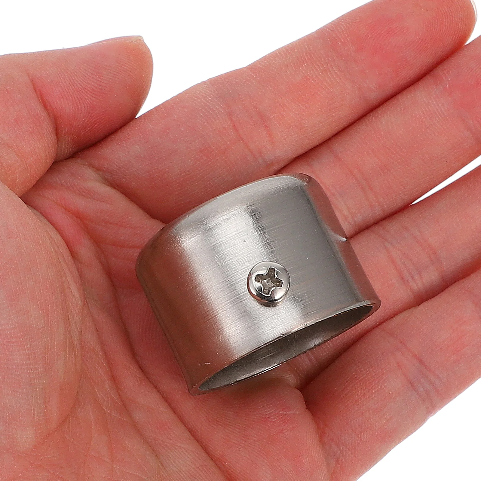 Didiseaon シルバー合金カーテンロッドエンド ドレープポールフィニアル 2個 エレガントな窓装飾装飾設置用