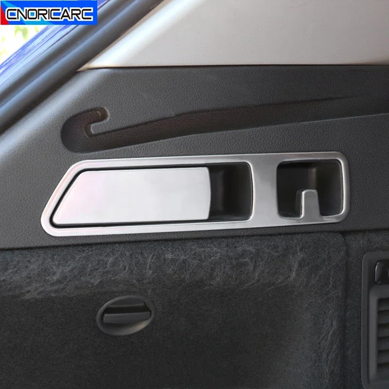 Car For Audi Q5 FY 2018-2022 Rear Seat Last Row Hook Frame Cover Decoration Decals Stainless Steel Interior Accessories Sticker