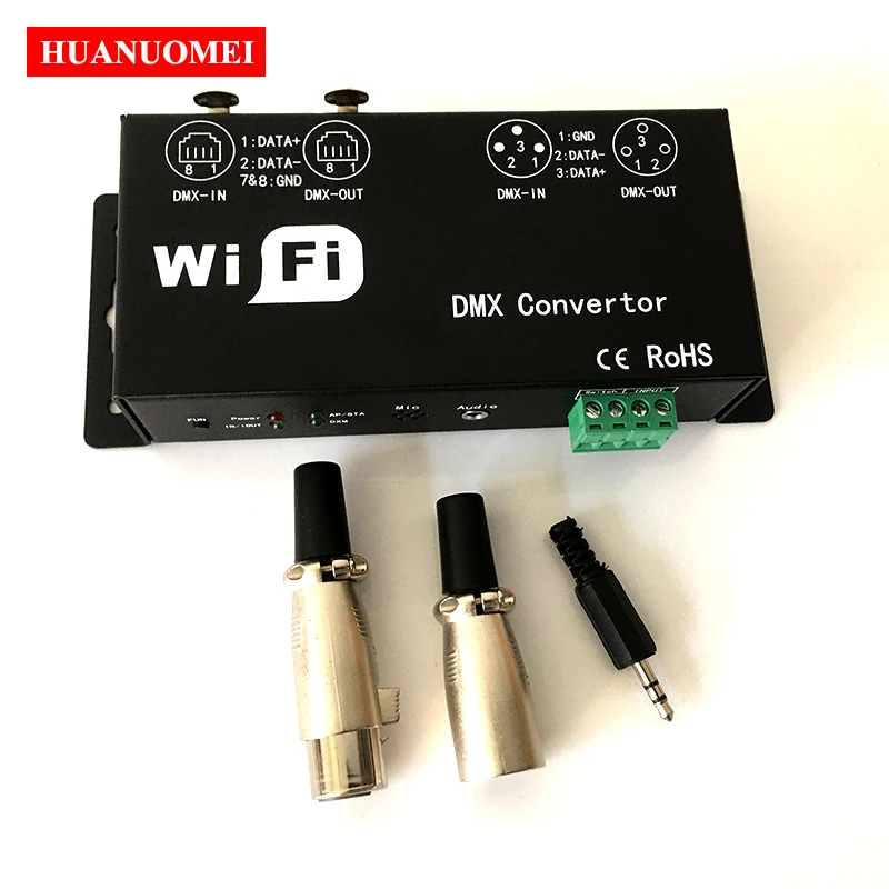 WF311 WiFi DMX Converter DC12V WiFi DMX LED Controller Output DMX 512 Signal(Address-136)Communication Protocol Art-Net DMX512